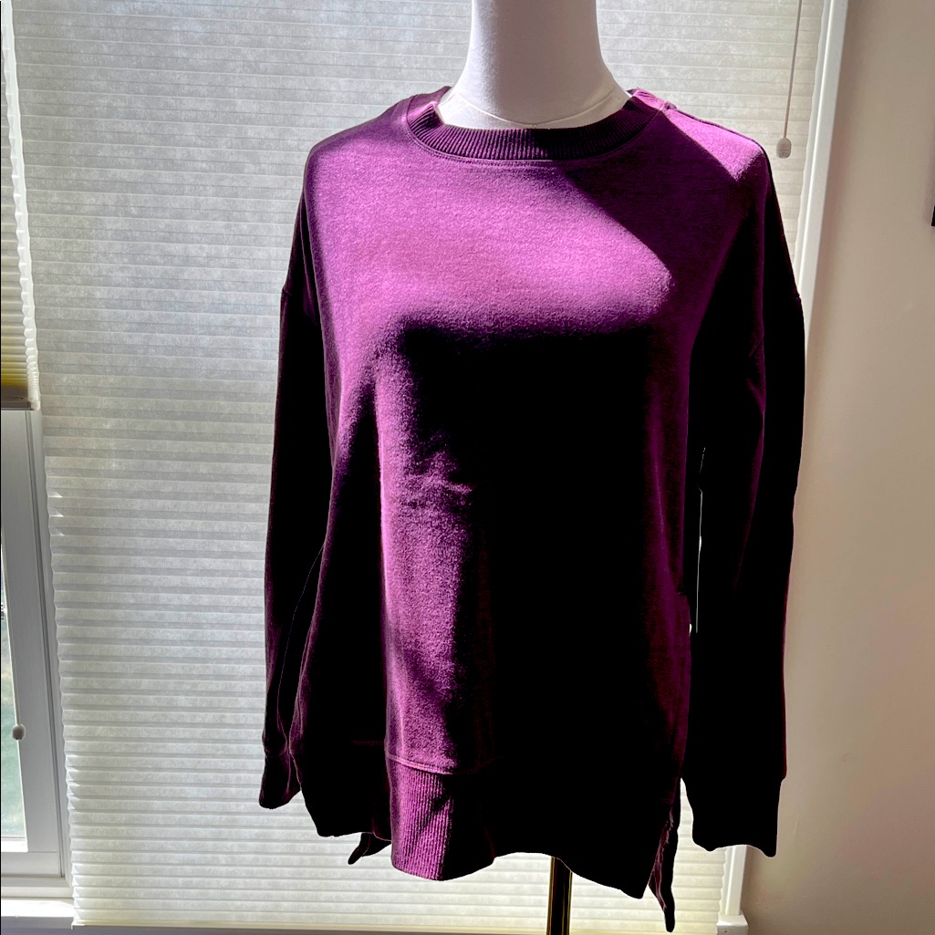 New With Tags 90 Degree Brand Plum Sweatshirt